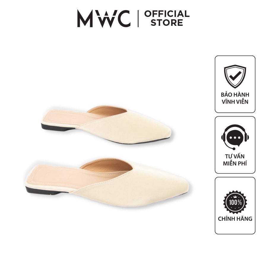 Dép MWC 8080 - Dép Sục Nữ Đế Bệt Mũi Nhọn Basic Thời Thượng