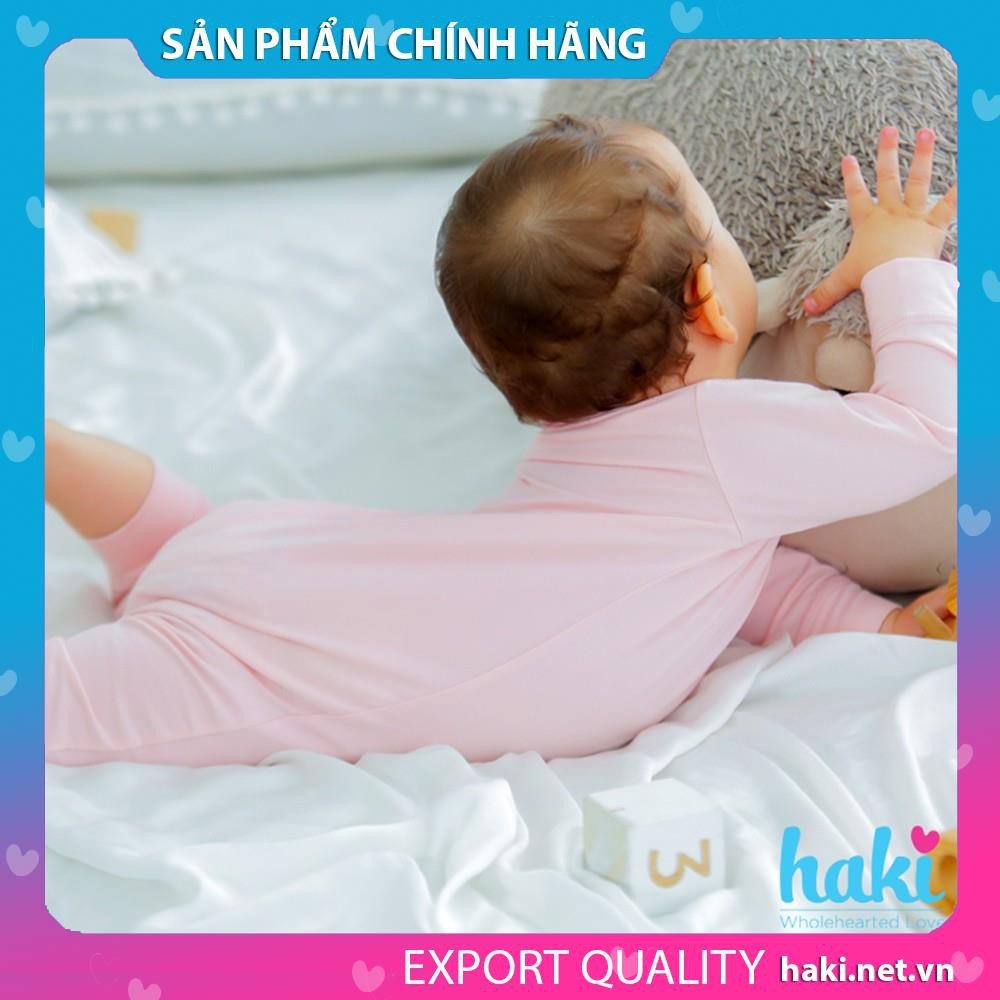 [Mã INCU50 giảm 50K đơn 250K] Body cho bé vải sợi tre + cotton cao cấp (Bamboo+ cotton), bodysuit sơ sinh HAKI BB012