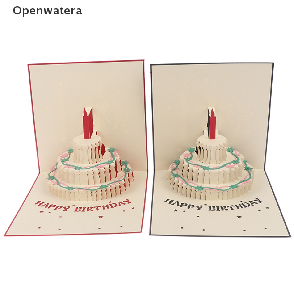 Thiệp mời 3D hình bìa thư dùng làm quà tặng sinh nhật