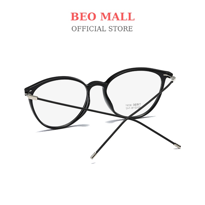 Gọng kính mắt mèo BEOMALL thiết kế kiểu dáng thời thượng chất liệu siêu bền bỉ có độ đàn hồi cao 8091
