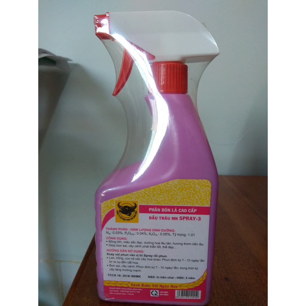 Đầu trâu Spray 3 dưỡng hoa lâu tàn - 500ml