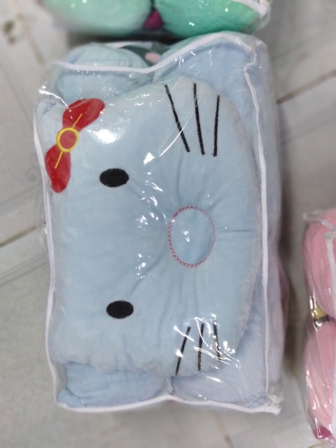 Bộ 2 gối ôm 1 gối nằm lỏm dành cho bé sơ sinh