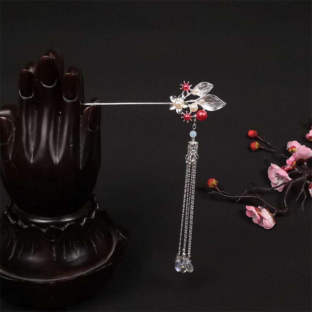FORBETTER Trâm Cài Tóc Hình Hoa Phong Cách Trung Quốc Cho Cô Dâu