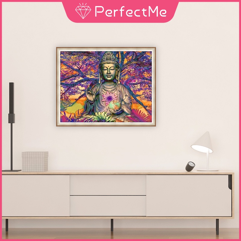 Bộ dụng cụ làm bức tượng phật 5d kích thước 40x30cm trang trí nhà cửa