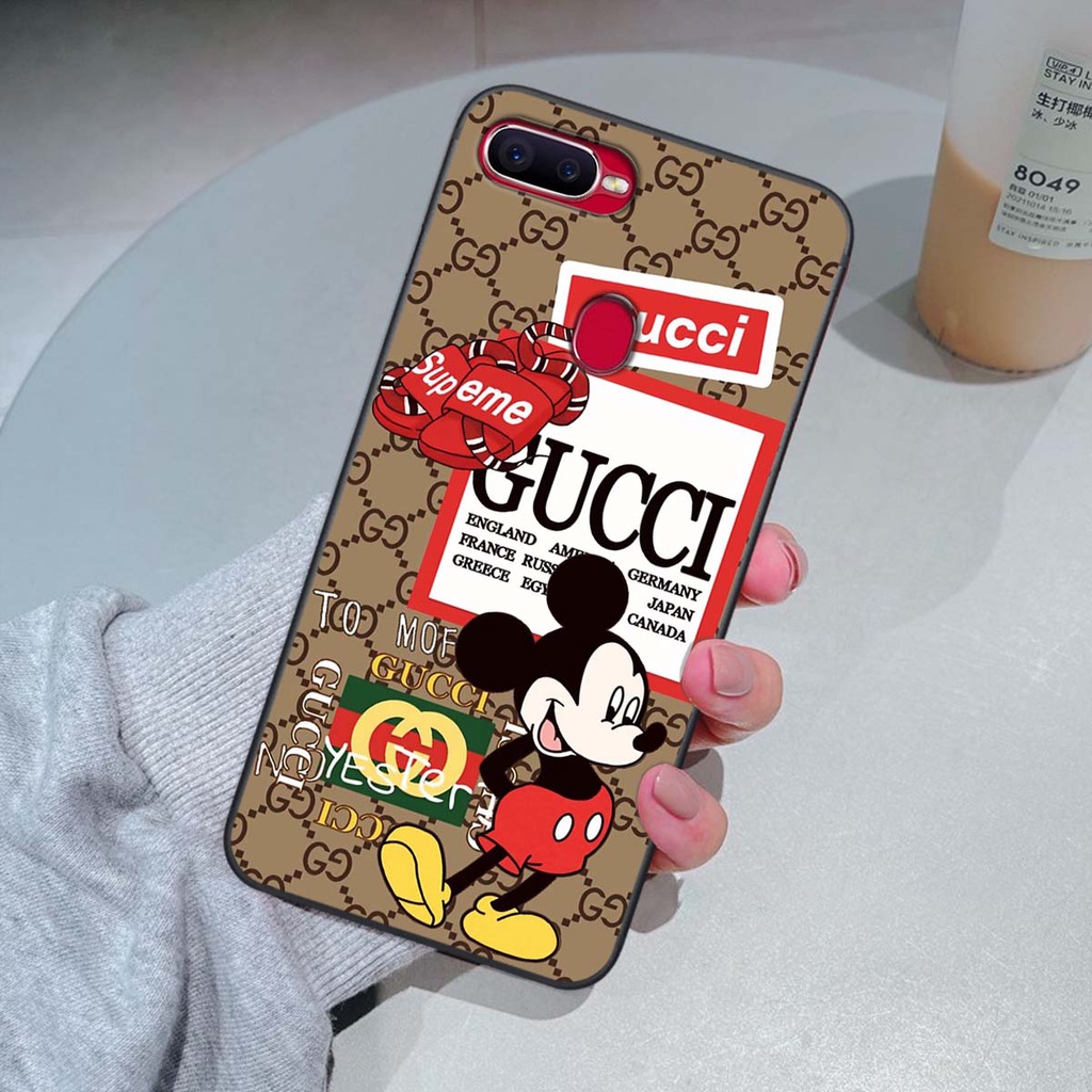 Ốp lưng Oppo A5S / A7 / F9 / A12 hình thương hiệu, thời trang, cute, đáng yêu