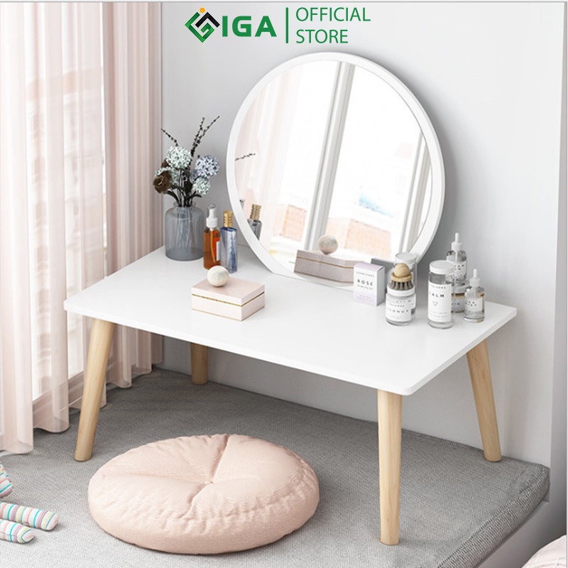 Bàn Trang Điểm Single O Phong Cách Bắc Âu ̣̣̣̣̣̣Chính Hãng IGA - GP117