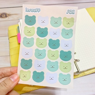 S011 - STICKERS GẤU - BULLET JOURNAL - PLANNER - SCRAPBOOK