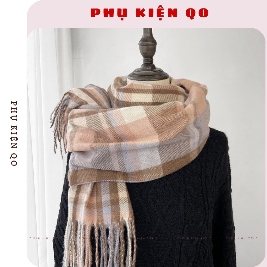 Khăn dạ lông cừu cao cấp ấm áp K09