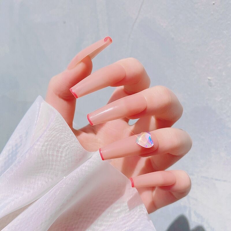 Đá tim các size mix aurora trang trí nail/móng tay