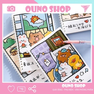 Sổ lò xo a5 b5 120 trang hình cô gái siêu đáng yêu- ouno shop