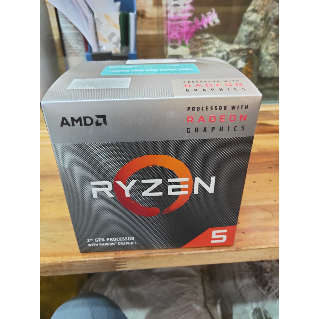 BỘ VI XỬ LÝ AMD Ryzen™ 5 3400G with Radeon™ RX Vega 11 Graphics - CHÍNH HÃNG