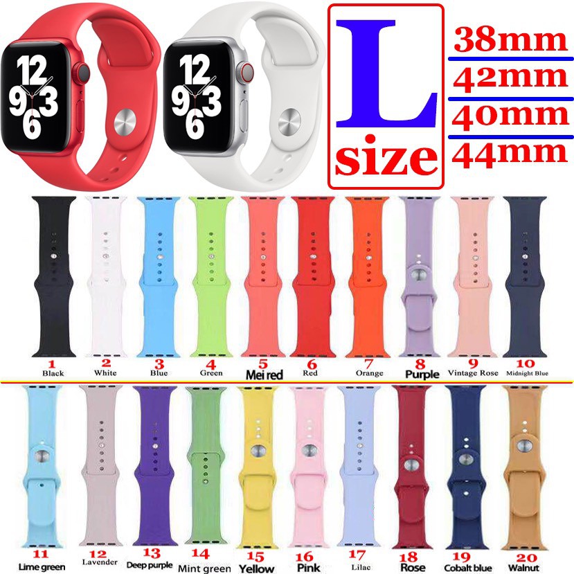 Dây Cao Su Chống Bẩn Apple Watch Series 1 , 2 ,3 , 4 , 5 , SE , 6 Đủ Size