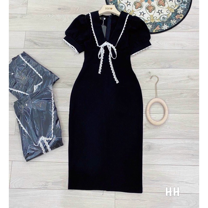 Đầm Tiểu Thư Bèo Phối Ren Form Dài Đẹp Xuất Sắc | BigBuy360 - bigbuy360.vn