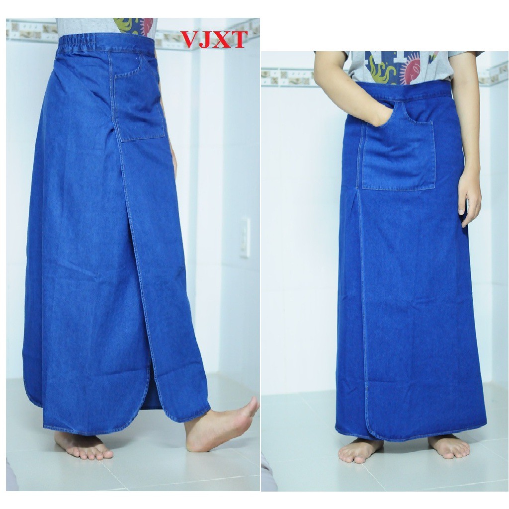 Váy chống nắng xẻ tà TSTYLE trơn cạp lưng thun nút bấm dễ đi xe máy phong cách Trẻ Trung | BigBuy360 - bigbuy360.vn