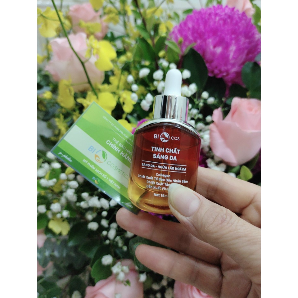 Tinh chất serum dưỡng da trắng sáng tinh chất tế bào bố nhân sâm colagen 15ml LuMi.A