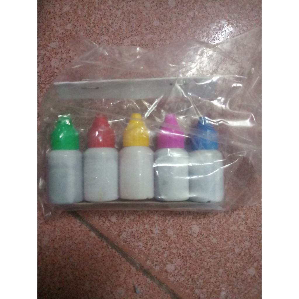 1 lốc 5 màu thực phẩm an toàn chai 10ml