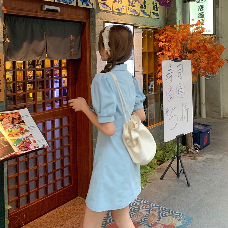 Đầm Polo Mỏng Tay Ngắn Phồng Thời Trang Mùa Hè 2022 Mới