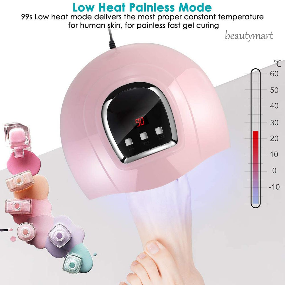 [Hàng mới về] Đèn hong khô sơn móng tay thông minh 18LED nhanh chóng có 3 chế độ hẹn giờ tiện lợi MM