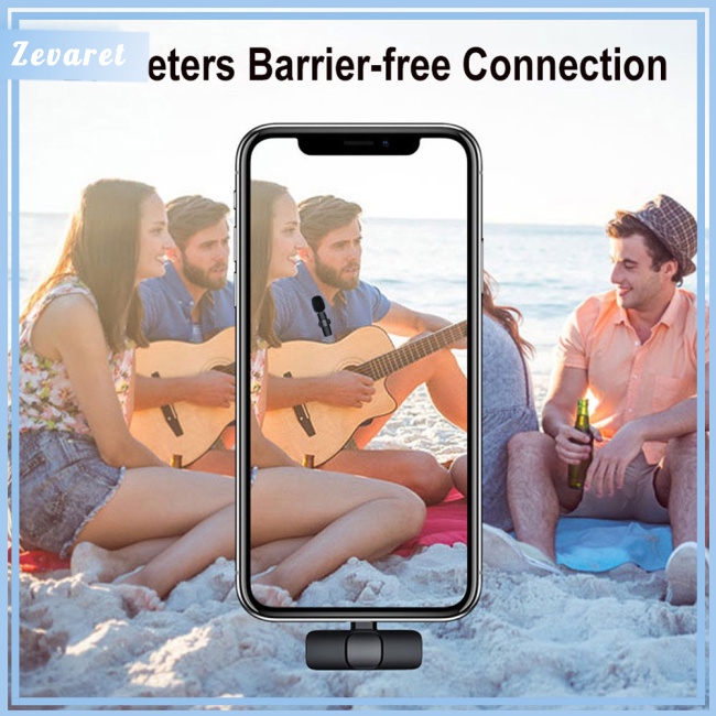 Micro Không Dây Zevaret Mini Type-c Giảm Tiếng Ồn Tương Thích Với Điện Thoại Android 48khz