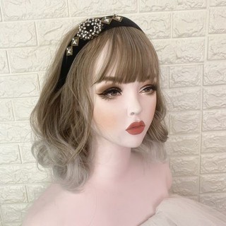 Tóc cả đầu 💕 freeship 💕💕tóc bộ vic xoăn màu xám