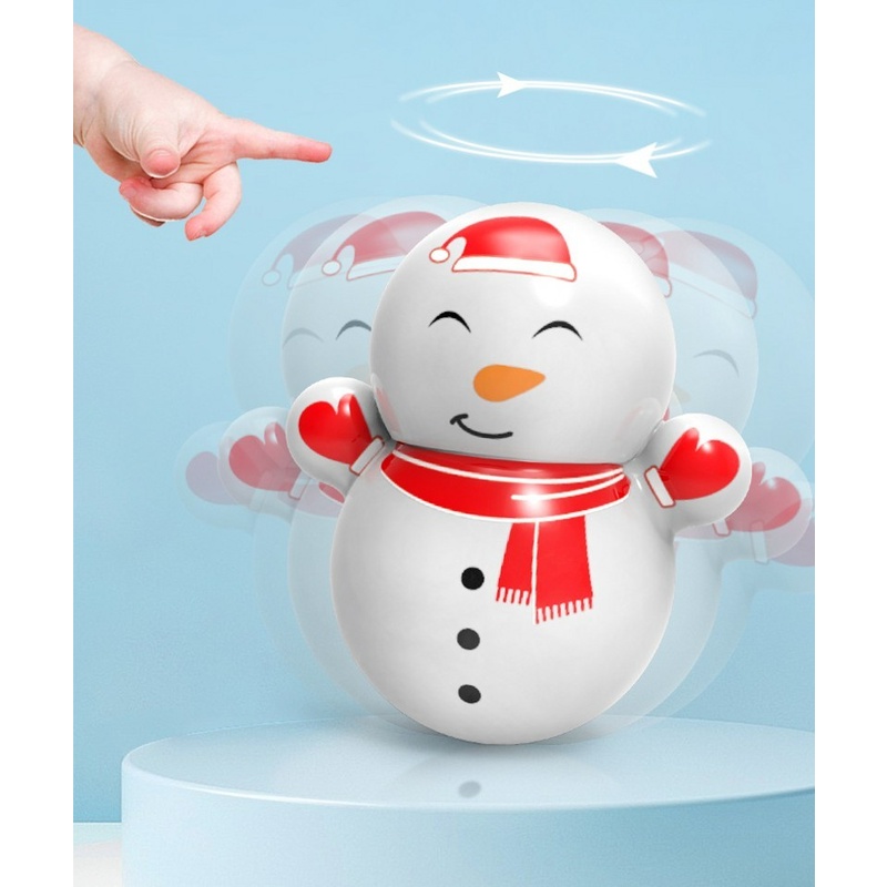 Đồ chơi búp bê lật đật hình người tuyết/ chim cánh cụt trang trí phòng khách