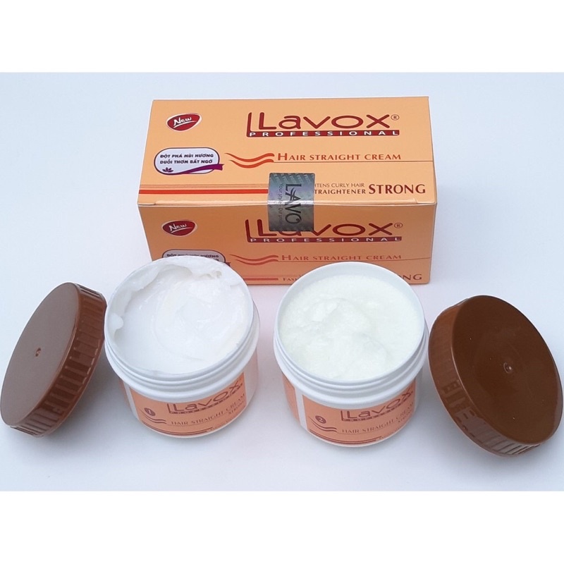 Thuốc duỗi thẳng tóc Lavox 280ml/2 hộp (kèm ảnh chụp thât ) HÀNG CHÍNH HÃNG