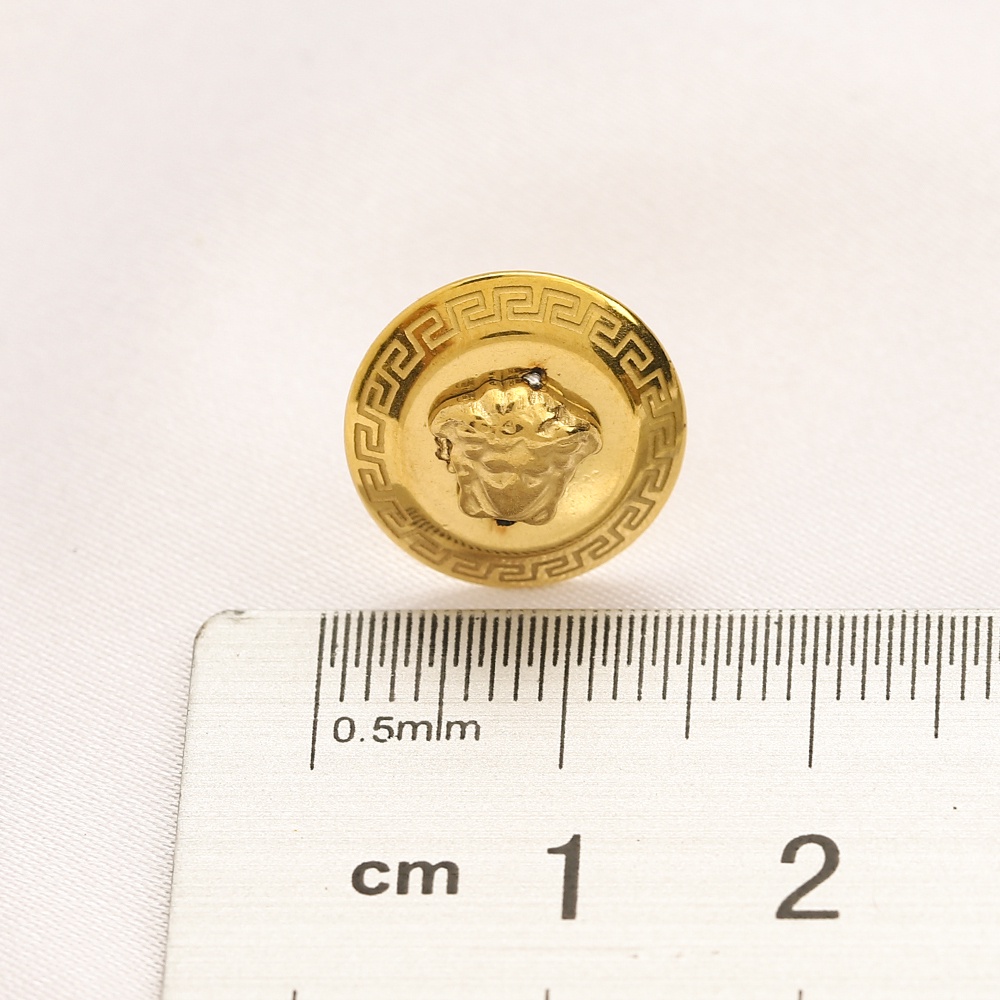 Khuyên Tai Dạng Tròn Logo Versace Thời Trang Cho Nữ