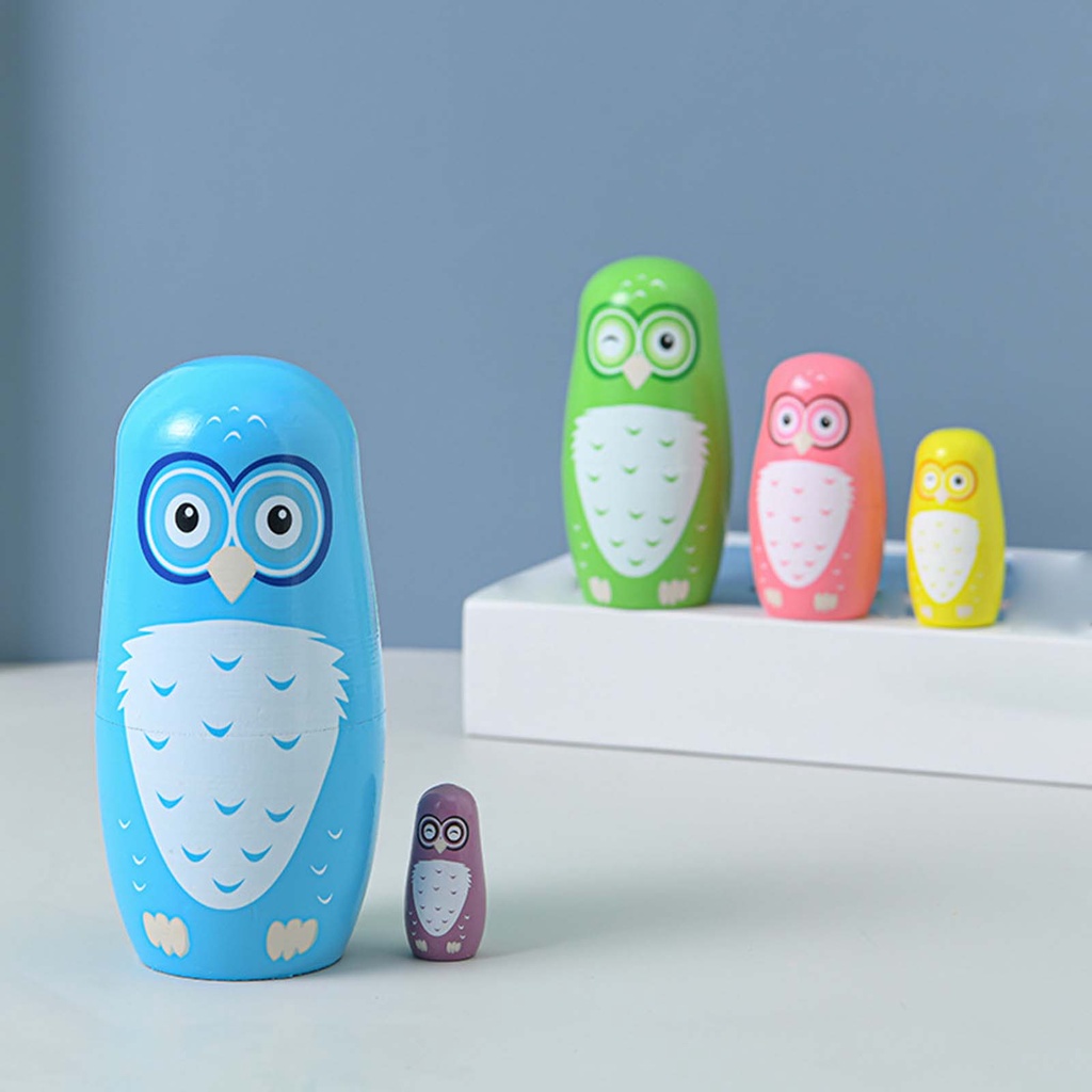 5 Búp Bê Nga Bằng Gỗ Dễ Thương