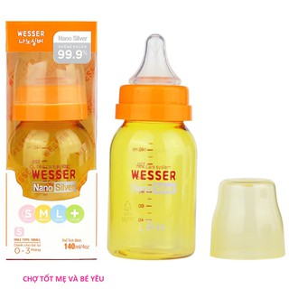 Núm ty Wesser Cổ hẹp size S (0 - 3 tháng)