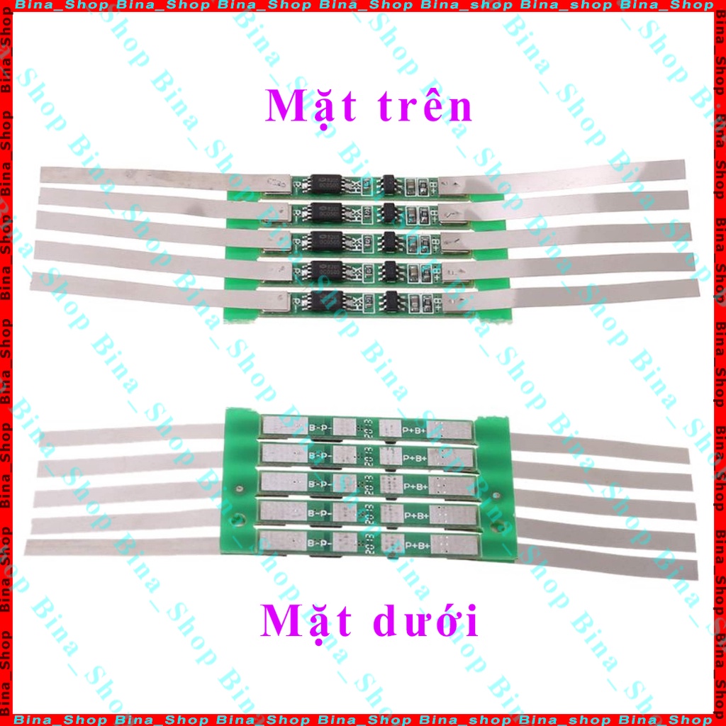 [10 cái] Mạch sạc bảo vệ pin 18650 1S 3A 3.7V/4.2V bấm sẵn kẽm