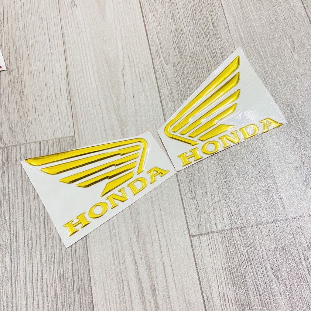 ( CLICK VÀNG ) Bộ tem chữ kèm logo cánh chim chất liệu nhựa dẻo mạ chrome sáng bóng