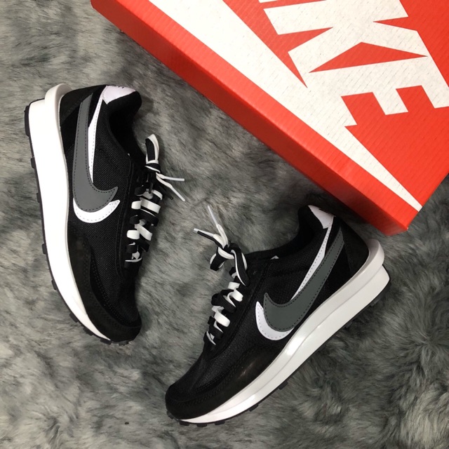 GIÀY THỂ THAO GYM CHẠY BỘ NKE WAFFLE SACAI ĐEN TRẮNG / ĐỎ XANH / CAM XANH Cao Cấp