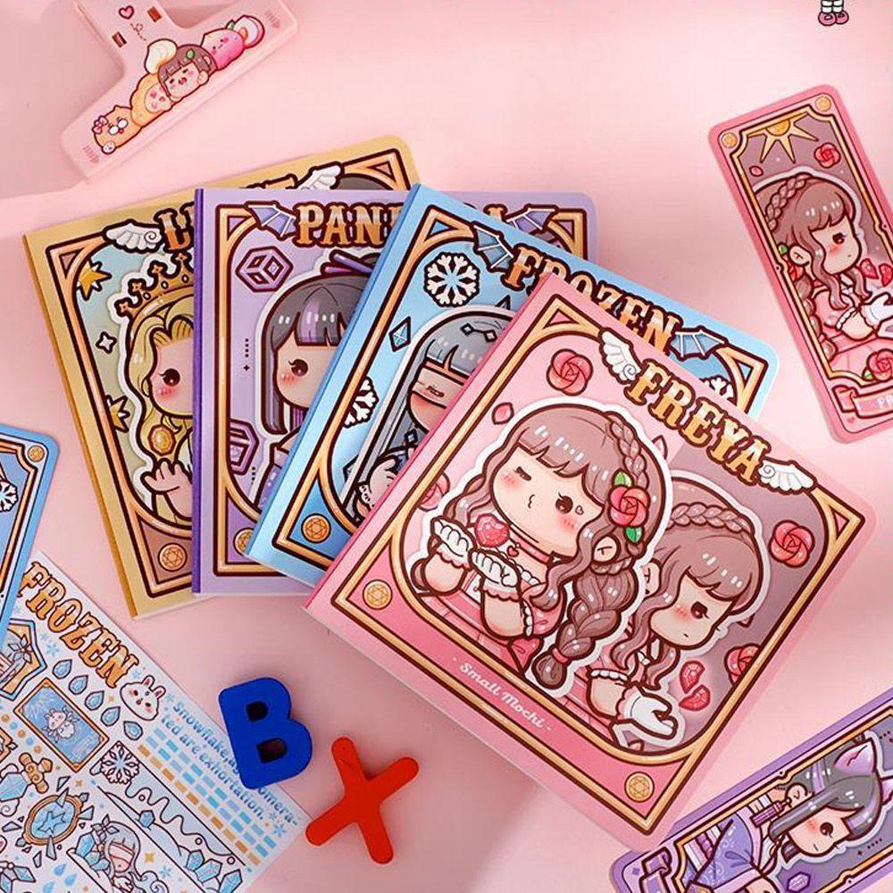 KUNHEV Bộ Sticker Dán Trang Trí Sổ Tay Nhật Ký Họa Tiết Hoa Mẫu Đơn Sáng Tạo