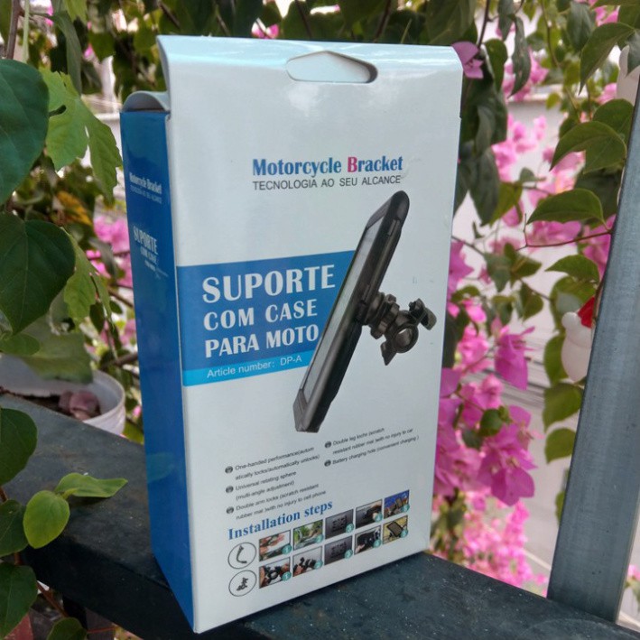 Bao da đựng điện thoại xe máy chống nước - T060