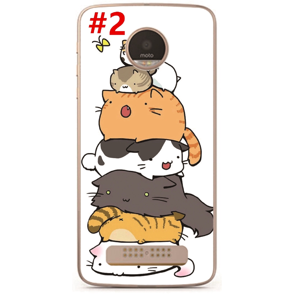 Cartoon ice cream Soft TPU Case Motorola Moto C/C Plus/E4/E4 Plus/Z Play/Z2 Play