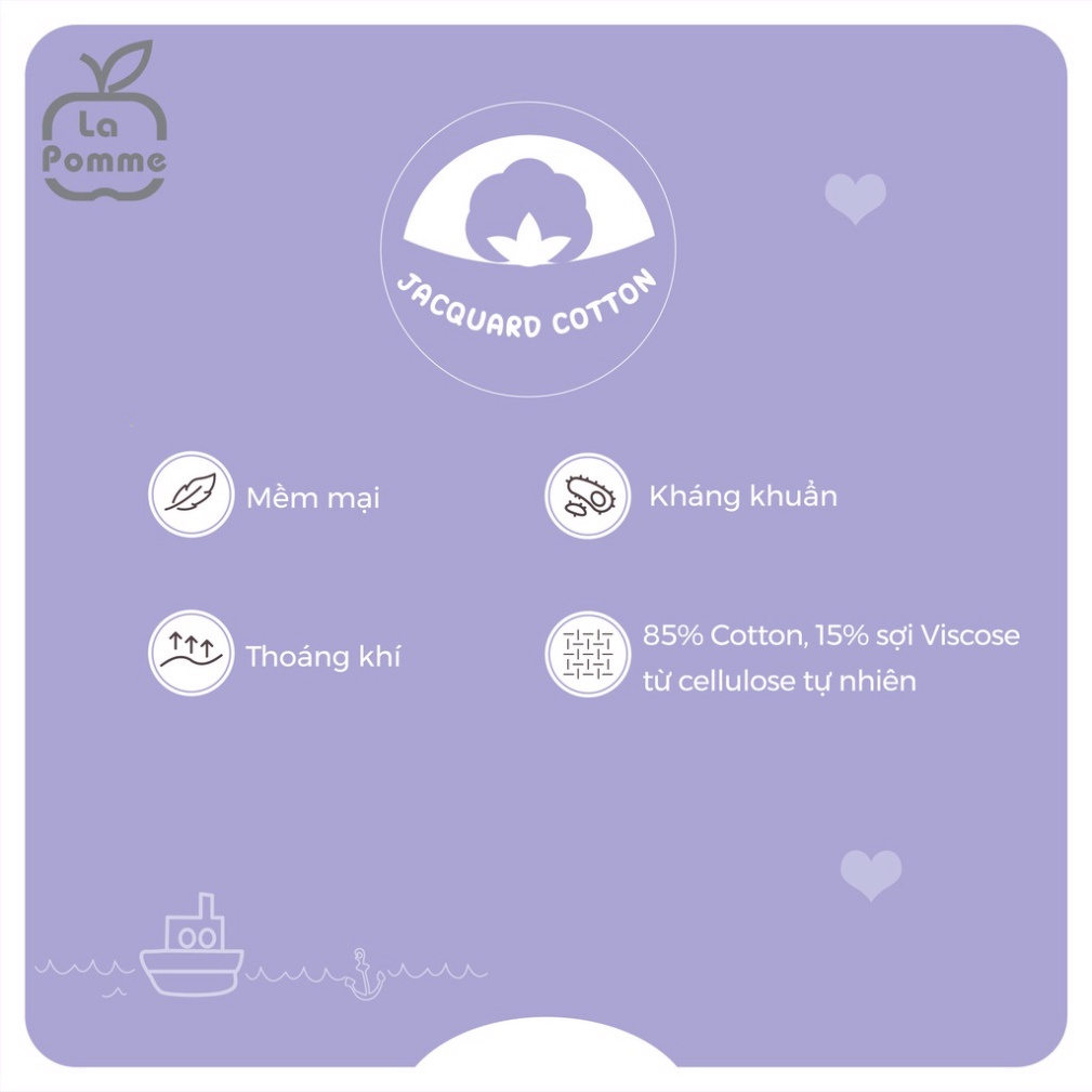 Bộ đồ cộc tay La Pomme Nét vẽ tinh nghịch - Nâu