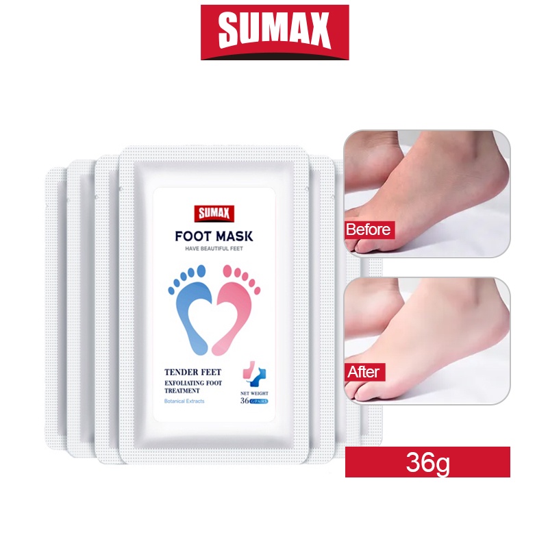 Mặt nạ chân SUMAX Foot Mask loại bỏ da chết một cách tự nhiên và hiệu quả 36g