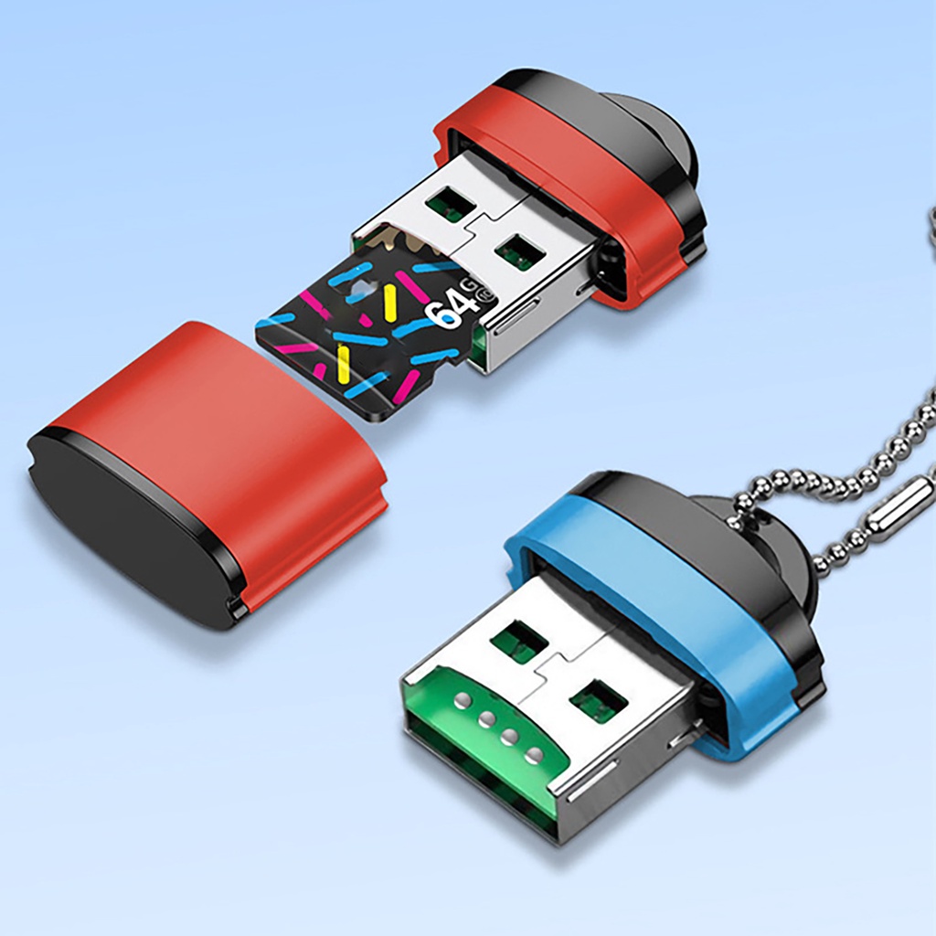 Đầu đọc thẻ USB TF kích thước mini tốc độ truyền dữ liệu nhanh tiện dụng
