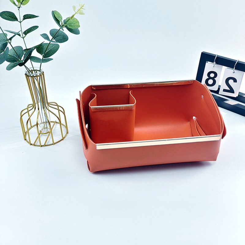 Hộp Đựng Đồ Trang Điểm Bằng Da Pu Đa Năng Có Thể Gập Lại Tiện Dụng