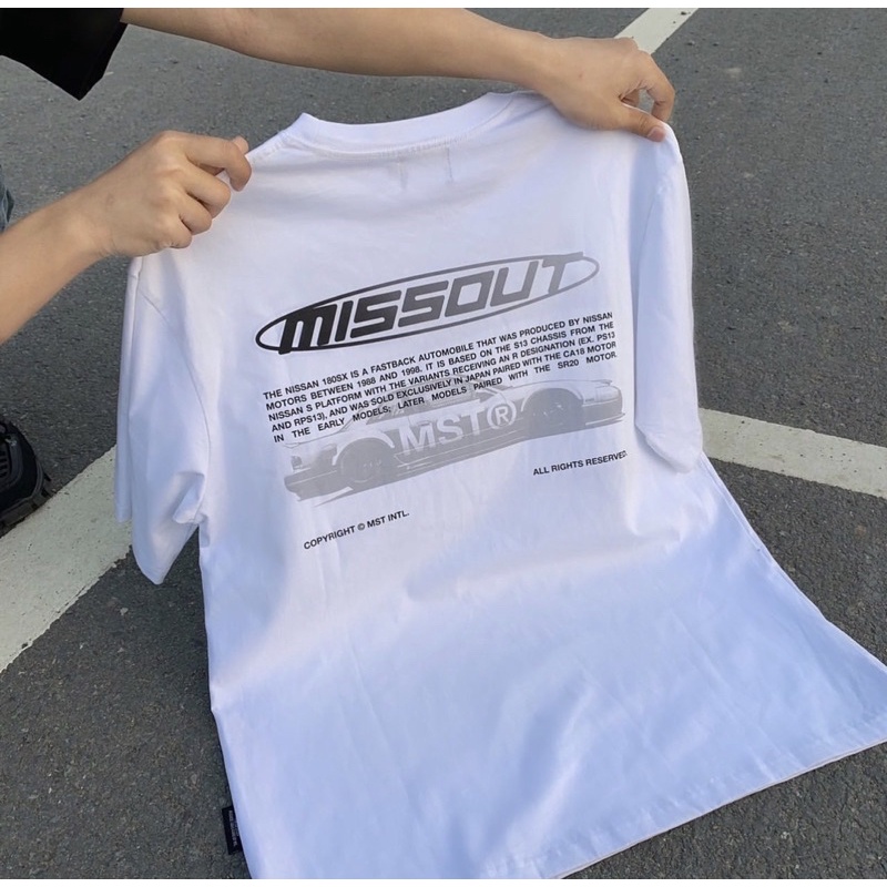 Áo thun unisex missout MST mít ao Xe hơi 2 màu nam nữ áo thun unisex Full tag Kun Shop | BigBuy360 - bigbuy360.vn