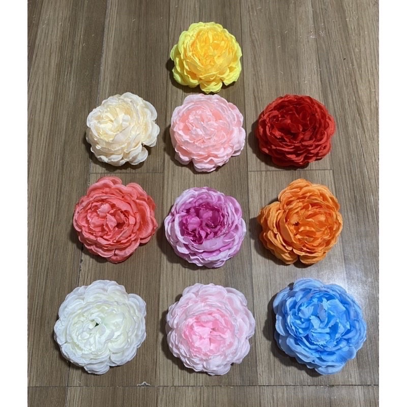 Ảnh thật -Bông Cúc Thược Dược cao cấp _hoa lụa hoa giat