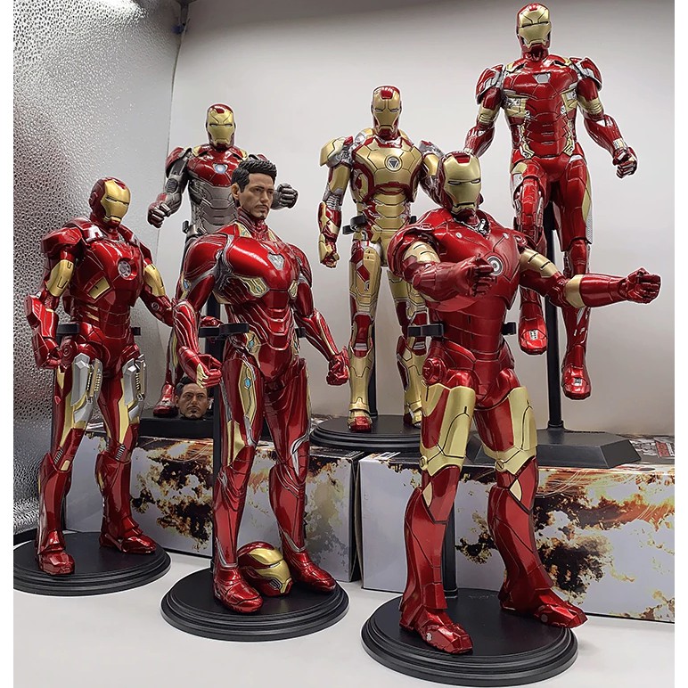 [Ảnh thật] Tổng hợp Mô hình Tượng Iron Man Mark 50, MK 1, mk 2, mk 4, Crazy toy, empire toy 1/6, MK 50 - Avengers