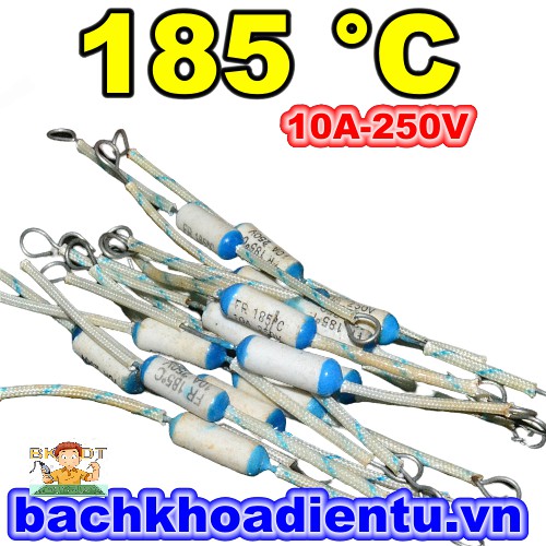 Cầu chì nhiệt nồi cơm 185 độ số lượng 10c.