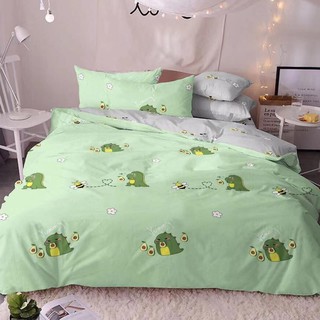 [GIẢM MẠNH] COMBO SÉT ĐỦ 5 MÓN CHĂN PHAO SIÊU NHẸ POLY mẫu KHỦNG LONG BƠ