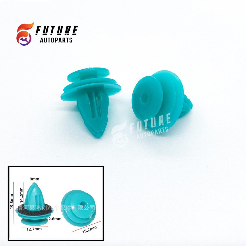 Chốt nhựa tapli (taply) cài cánh cửa, cài cản loại 9mm dành cho xe hơi - Future Autoparts