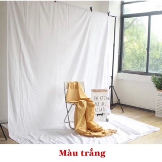 [ Trắng ] Vải trơn size to làm phông nền chụp ảnh