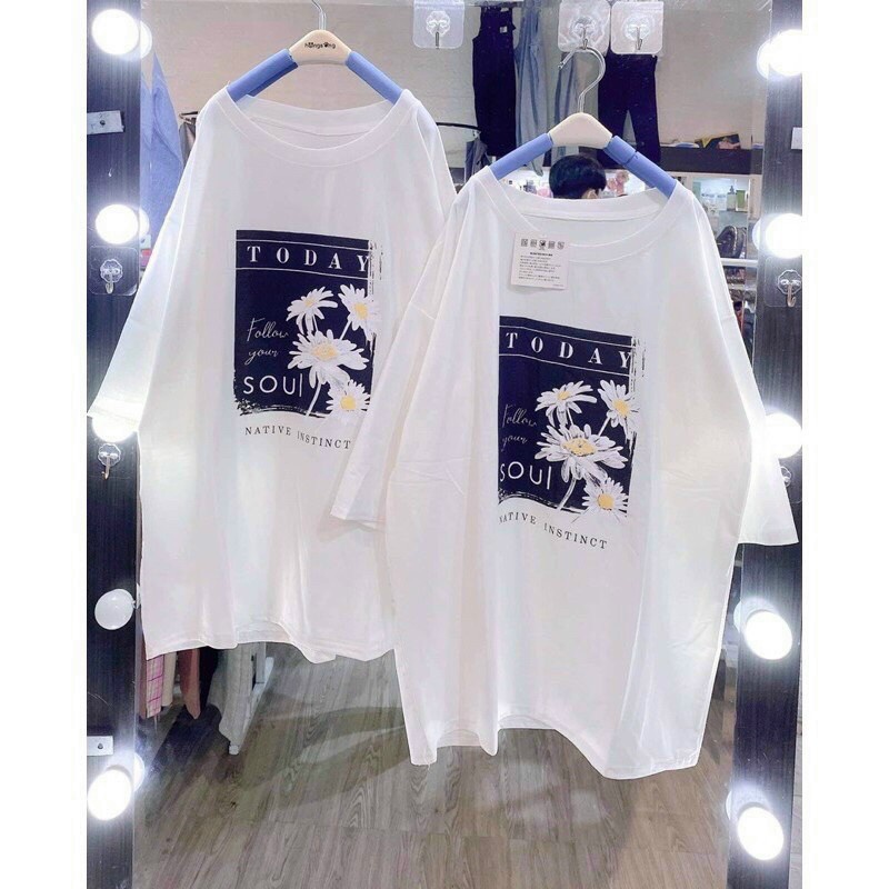 Áo thun tay lỡ form rộng unisex nam nữ in hình hoa quả mùa hè t33