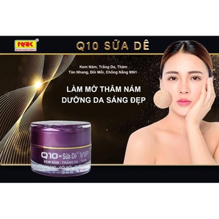 Kem nám tàn nhang đồi mồi dưỡng trắng chống nắng Q10 -Sữa Dê