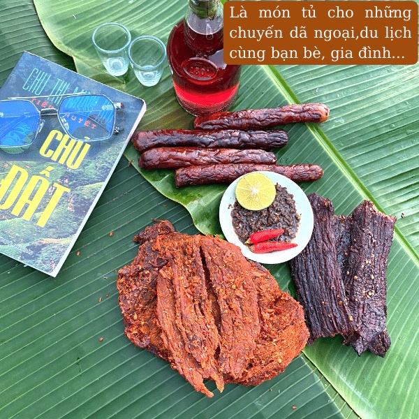 Thịt Trâu Gác Bếp Loại 1 Thịt Mềm Và Ngọt Ngon Chuẩn Tây Bắc 250g - 500g - 1kg, Tặng Kèm Chẩm Chéo