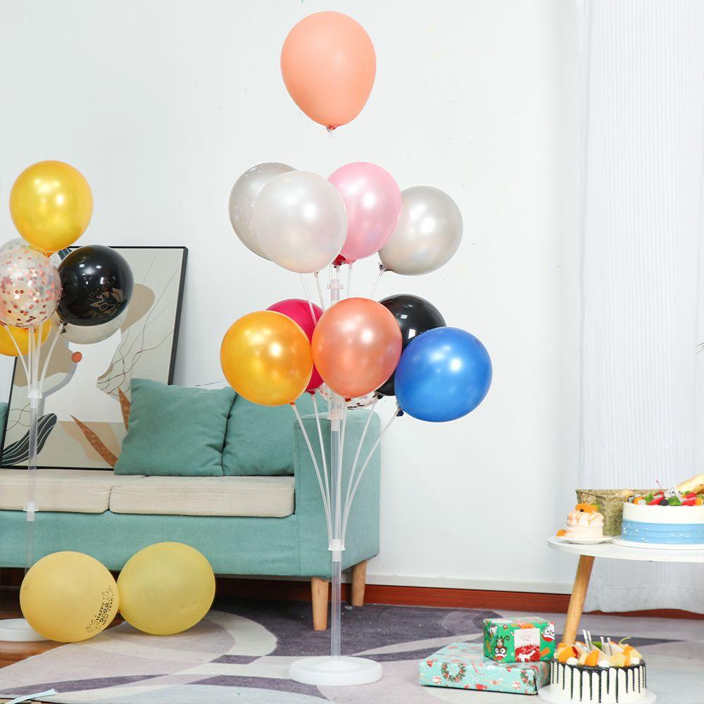 KUNHEV Giá Đỡ Bong Bóng Đèn Led Hình Hoa Mẫu Đơn|Bộ Ống Đế Sinh Nhật Tiệc Tùng